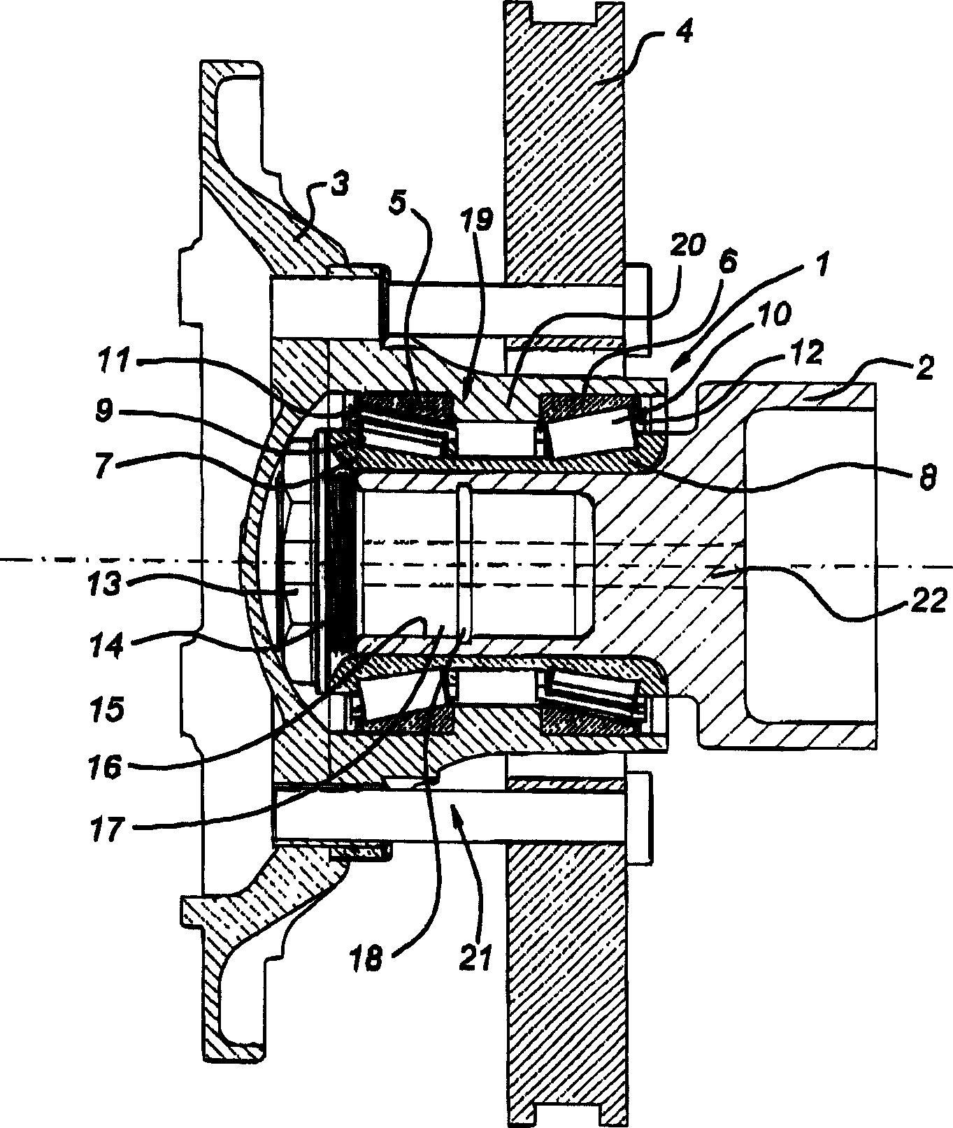 Bearing assembly with brazing or soft soldering connecting part