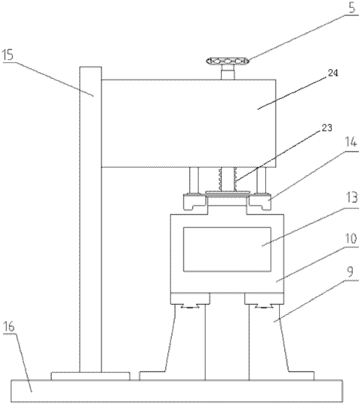 Rubber dynamic friction wear detection device