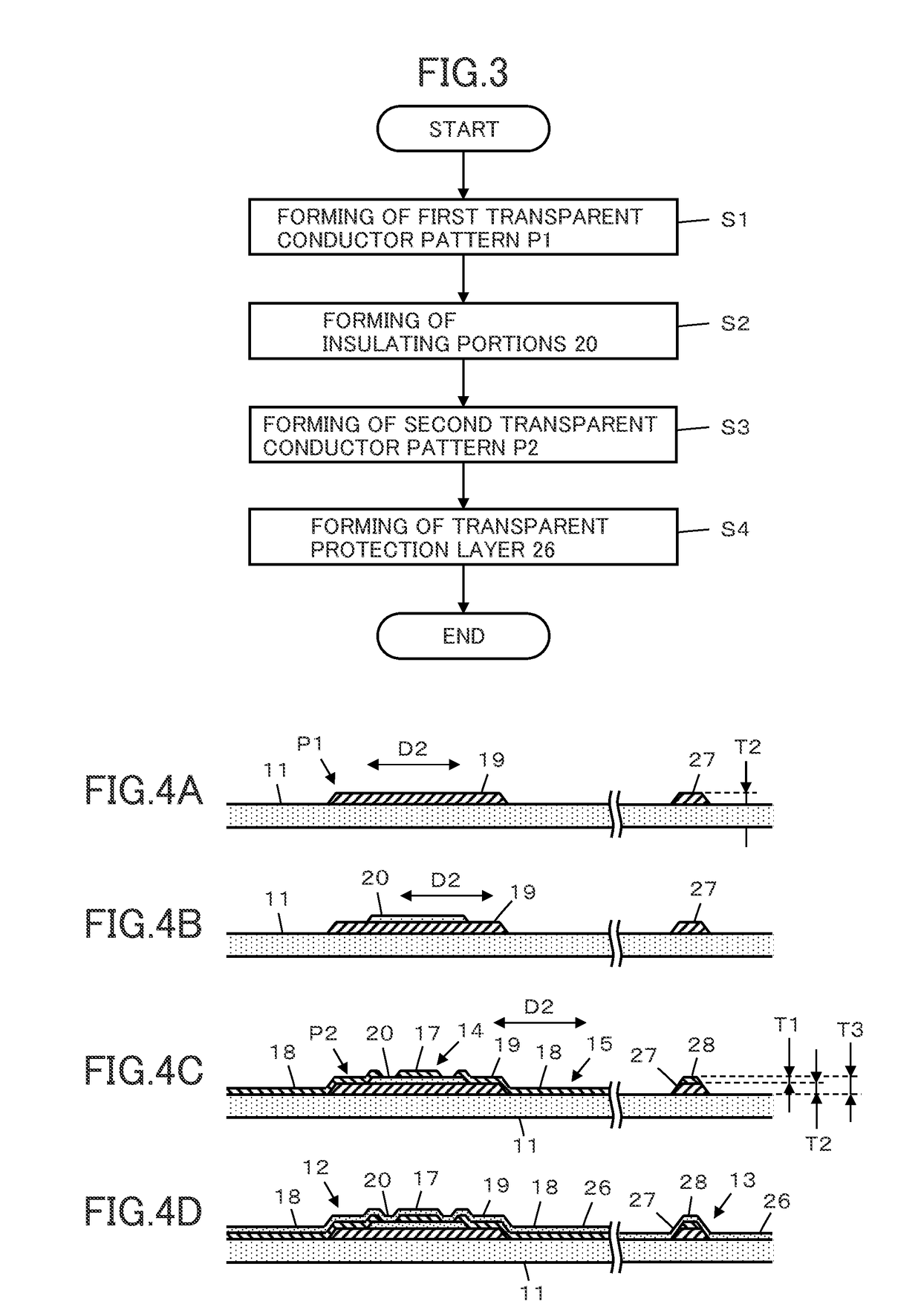 Touch panel and production method thereof