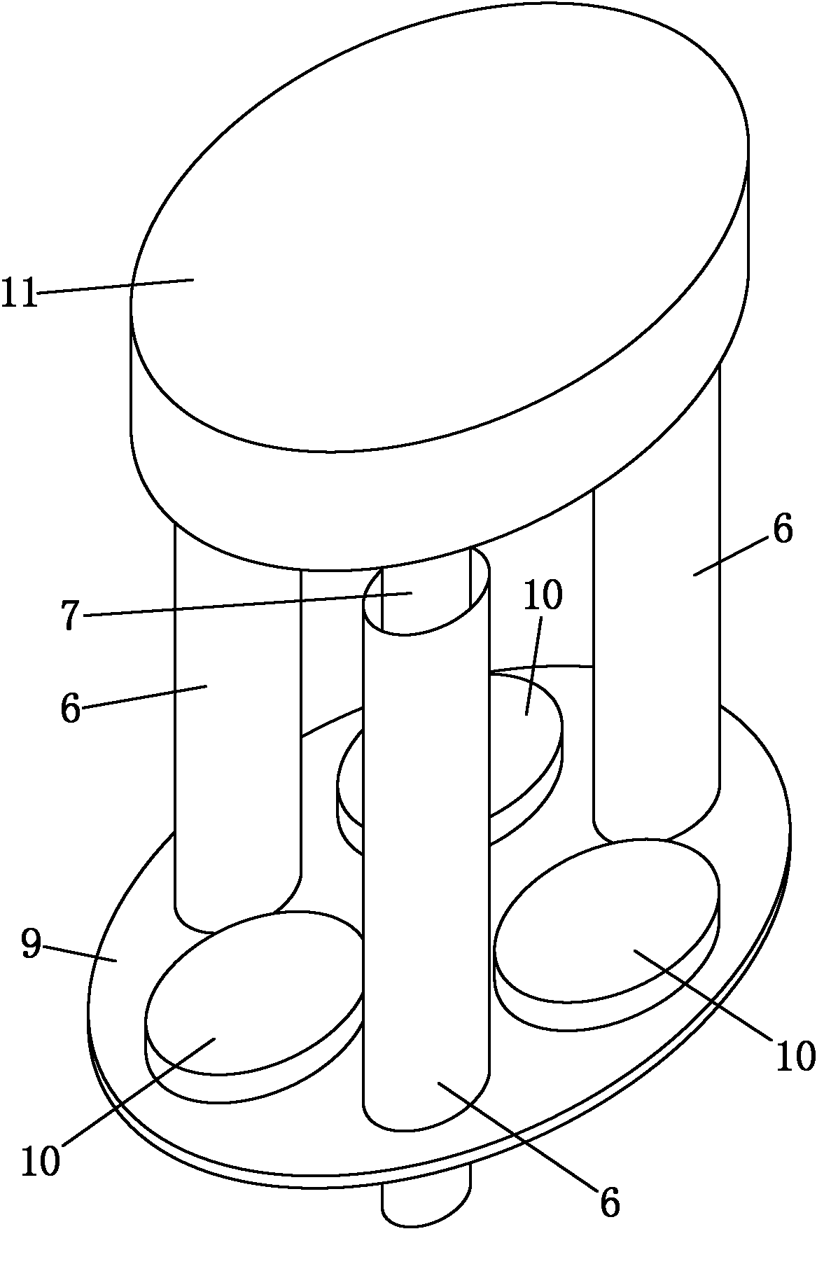 Combustible liquefied gas high-temperature hot blast furnace