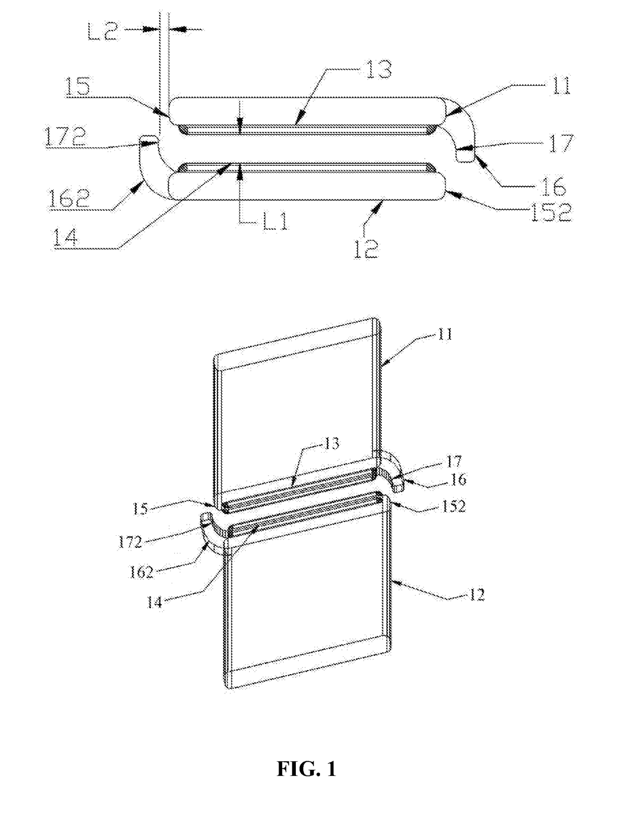 Heavy current reed switch contact structure