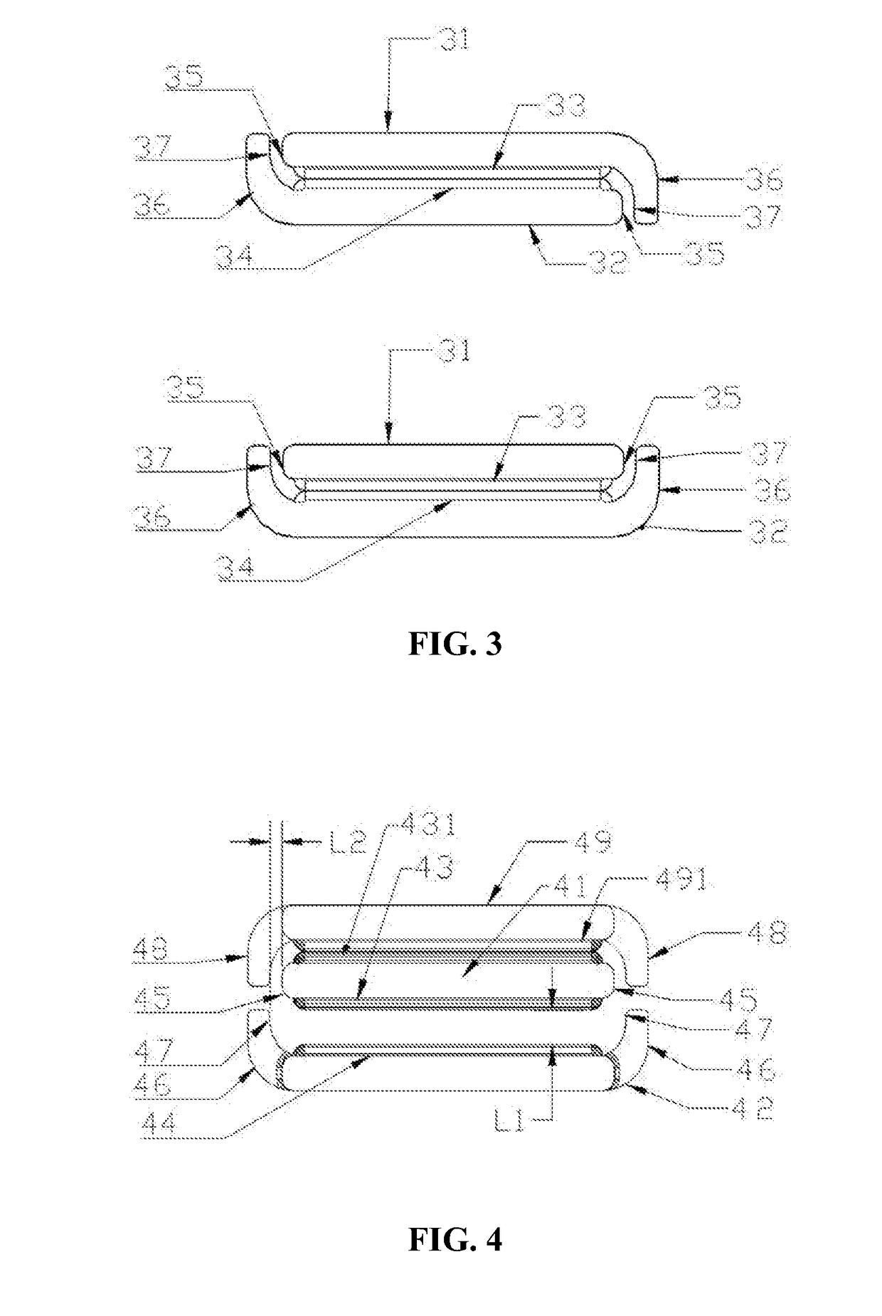 Heavy current reed switch contact structure