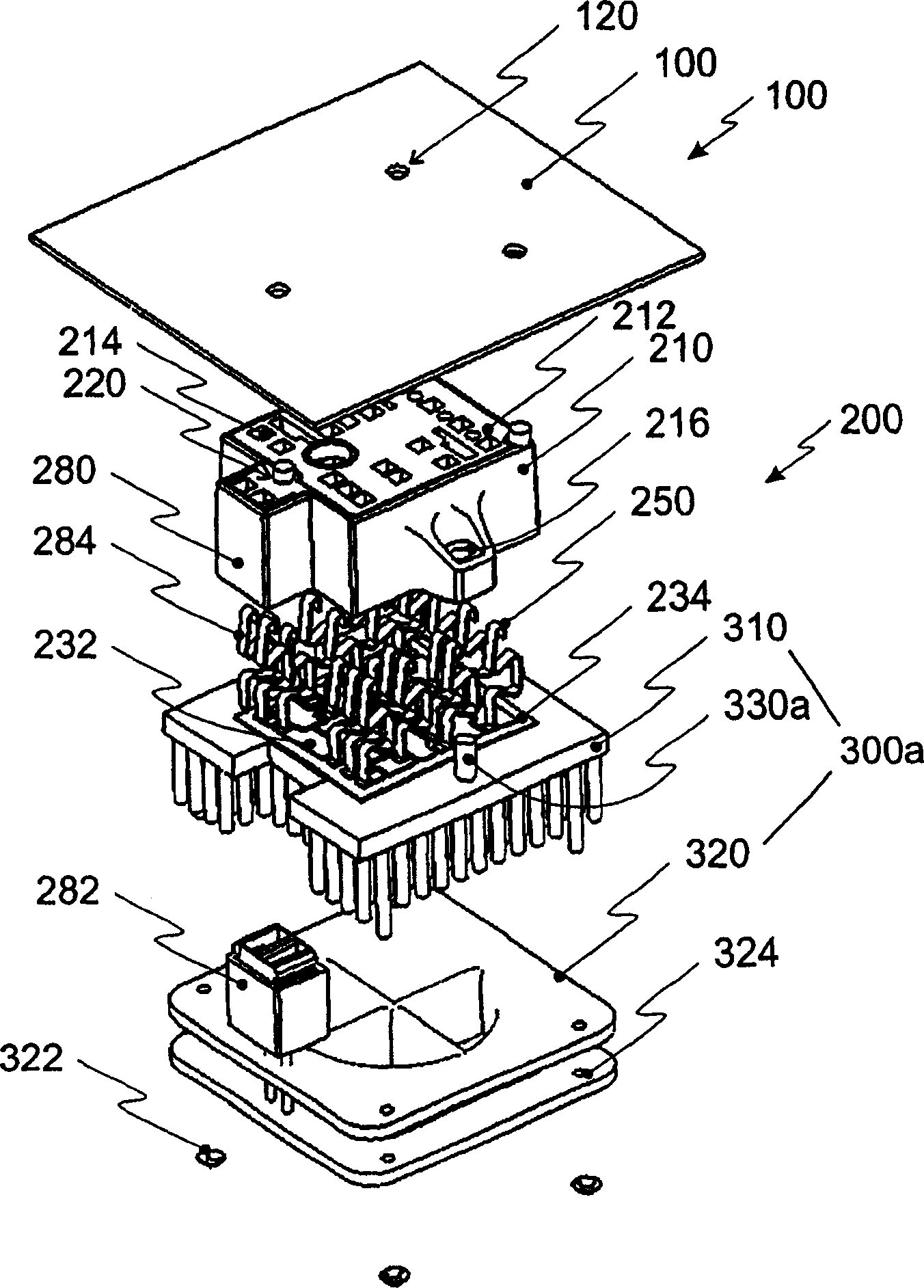 Structure of forming pressure contact with power semiconductor module