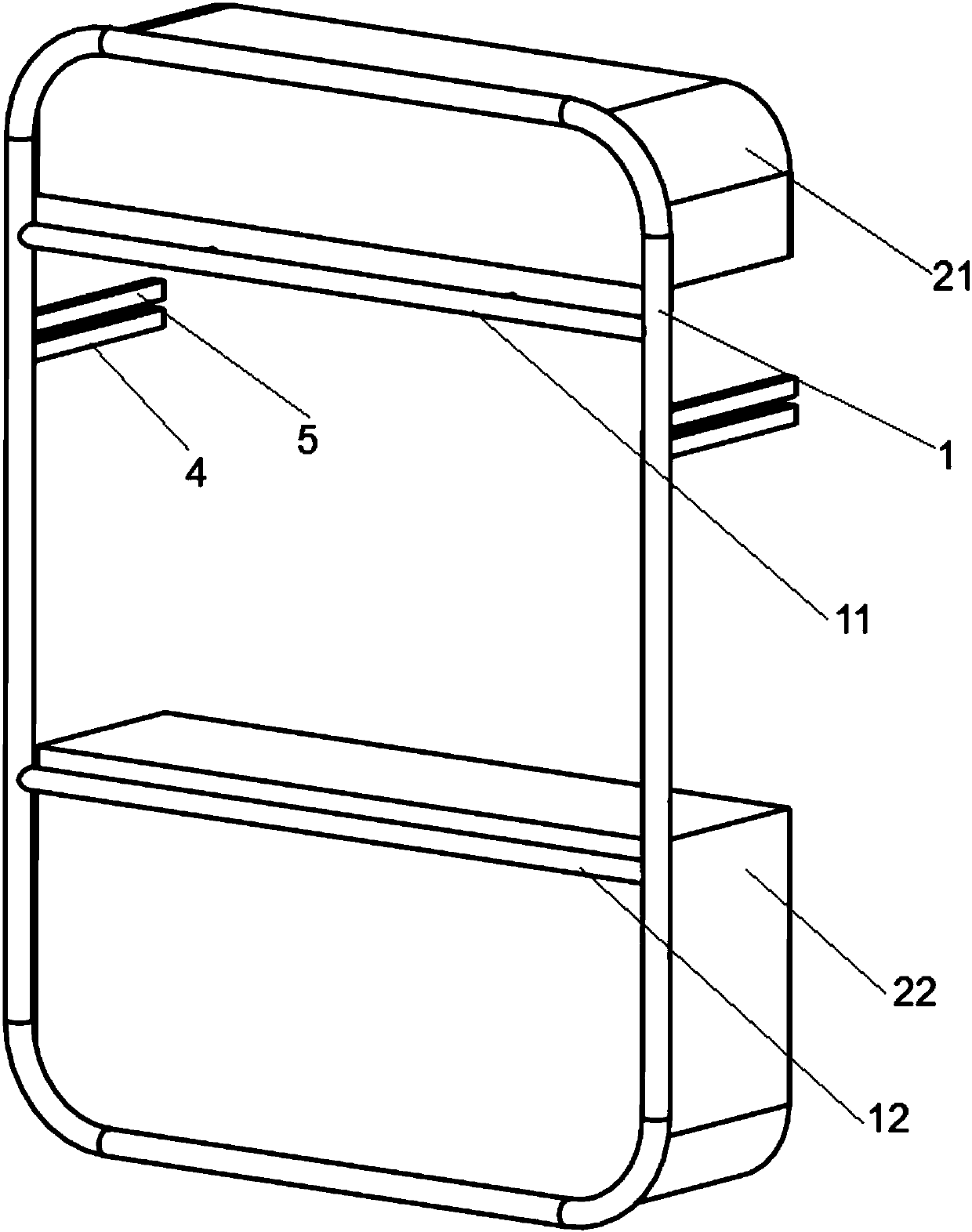 Garbage collection device for backrest of automobile and method of use thereof