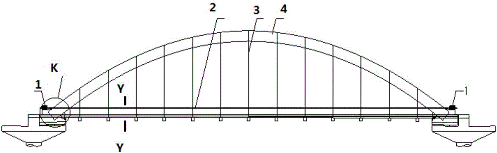 Construction method for rapidly replacing arch bridge tie bars in situ