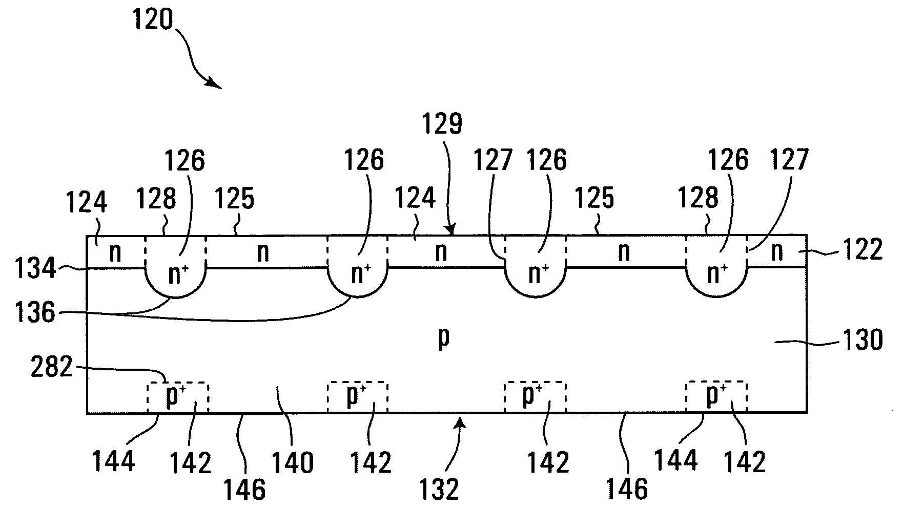 Semiconductor structure and process for forming ohmic connections to a semiconductor structure