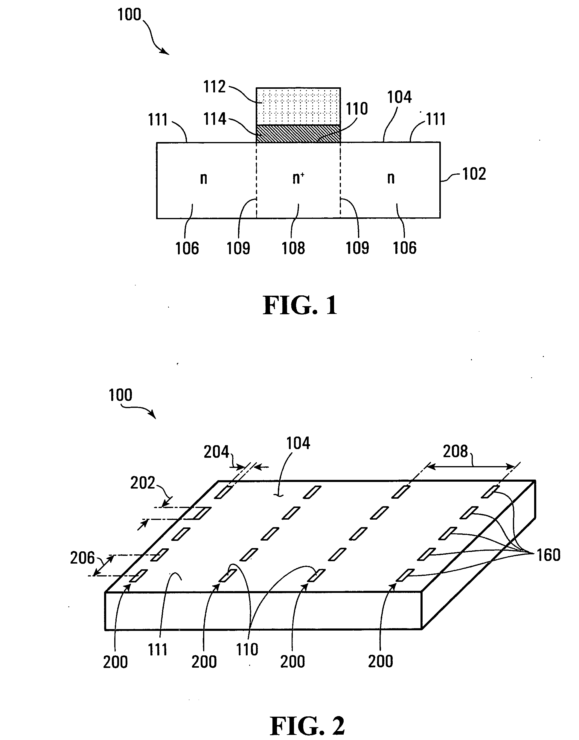 Semiconductor structure and process for forming ohmic connections to a semiconductor structure