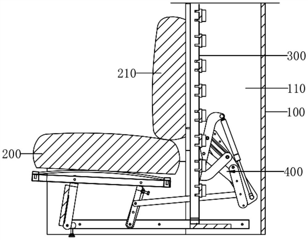 Folding wall bed with sofa