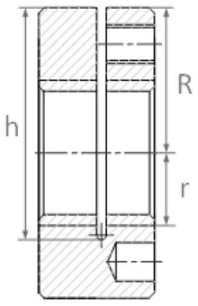 Slotted nut structure and nut locking method adopting screw for jacking