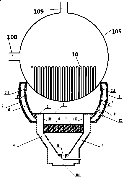 A kind of steam generator with radial change of connecting pipe density and preparation method of health care product thereof