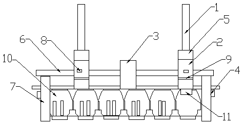 Sampling and sample preparation system for cross-double rail train