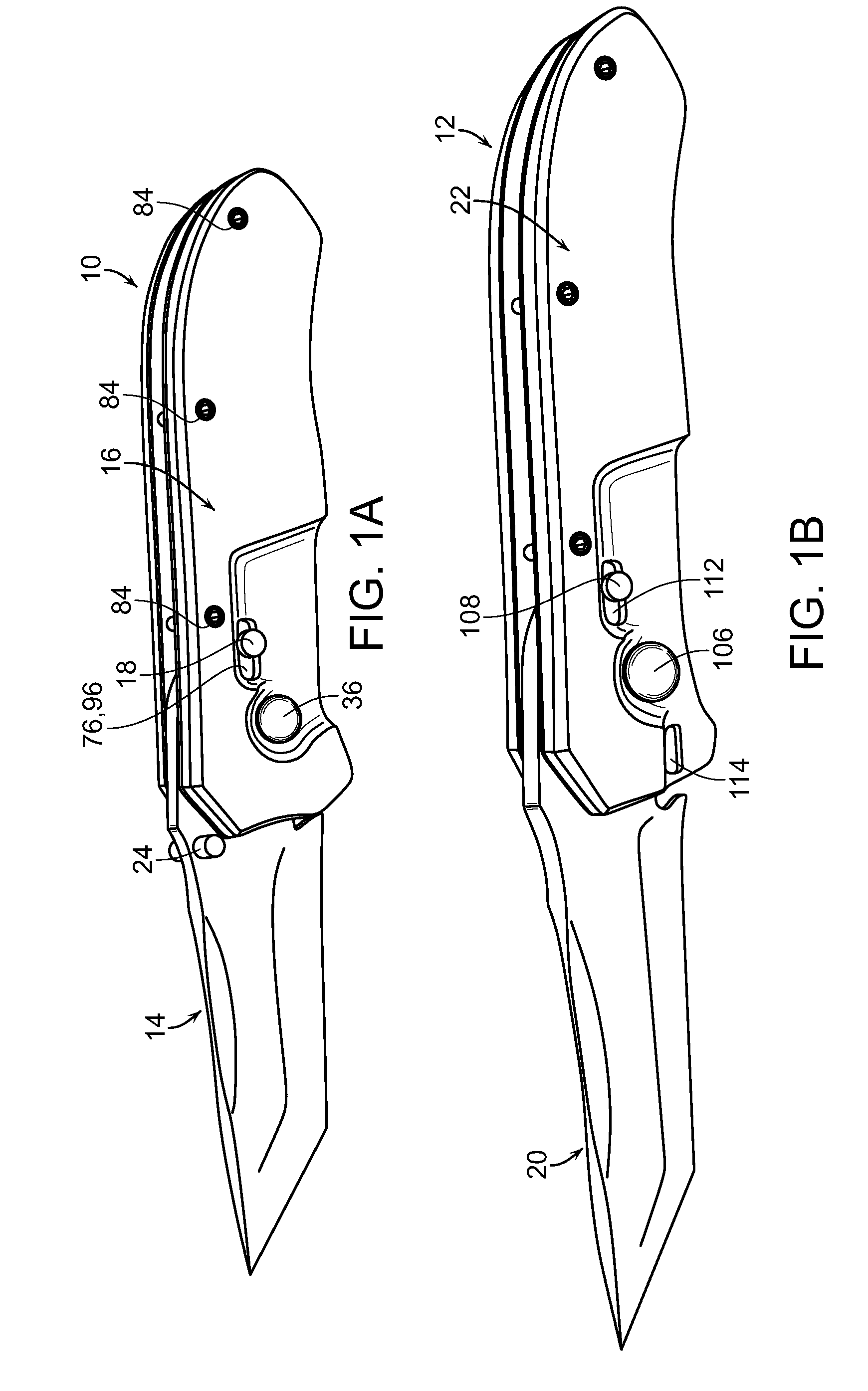 Folding assemblies with locking mechanism