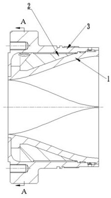 A manufacturing method of a round-to-square complex inner cavity structure