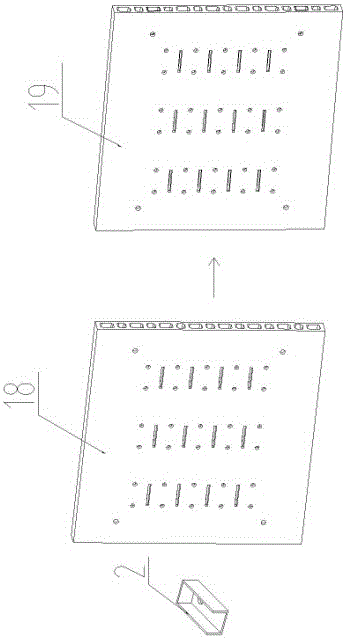 An easy-to-disassemble combined display board and its manufacturing method