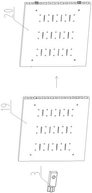 An easy-to-disassemble combined display board and its manufacturing method