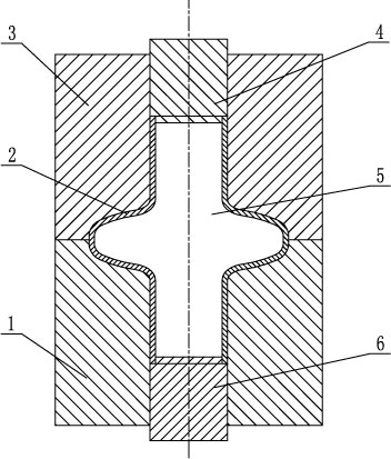 Method for forming diameter-variable parts by viscoelastic-plastic flexible die