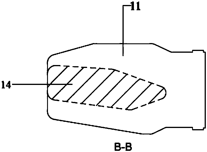 Die applicable to deflection of small and long cantilever