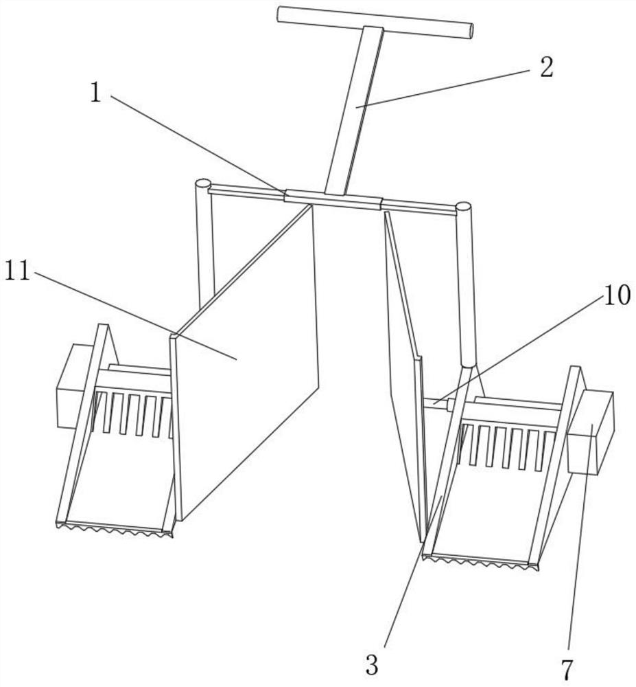 Fertilizing device for vegetable planting