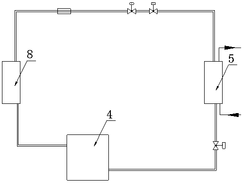 A Texaco gasifier black water heat recovery and treatment system