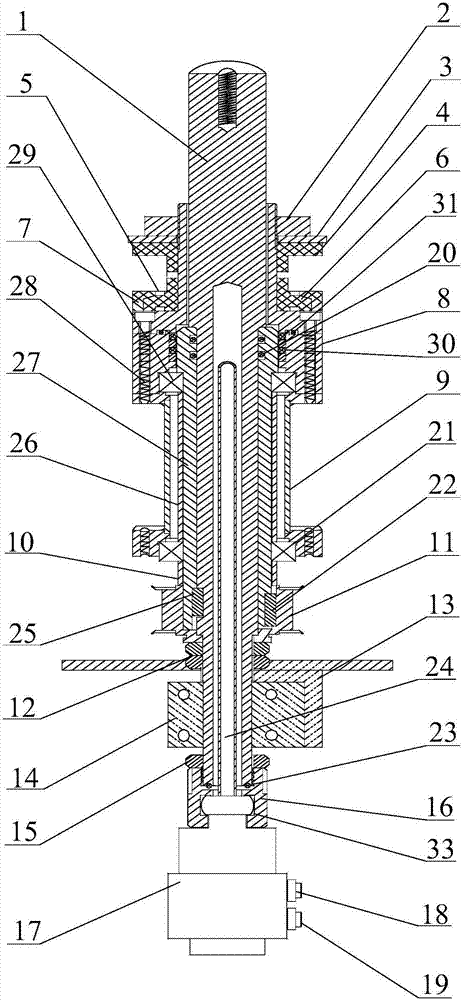Rotatable water-cooling type electrode device for evaporator