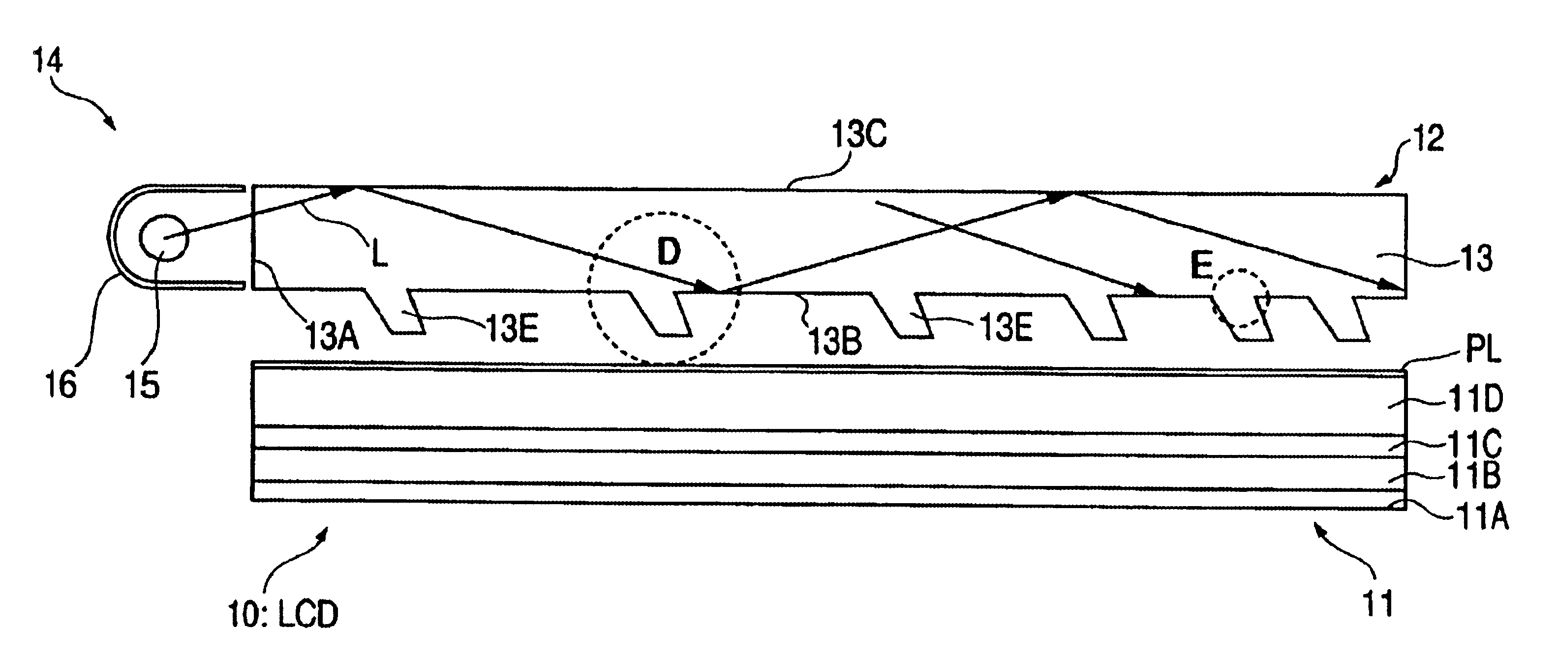 Guide plate, surface light source device of side light type and liquid crystal display