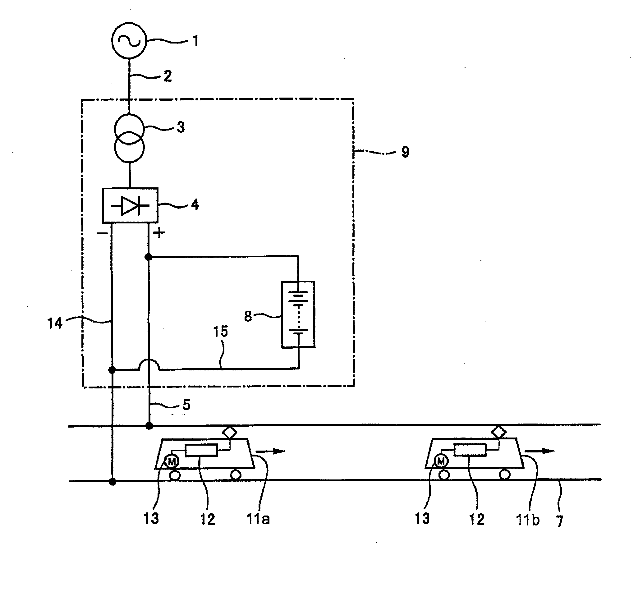 Electric railway power-supply system