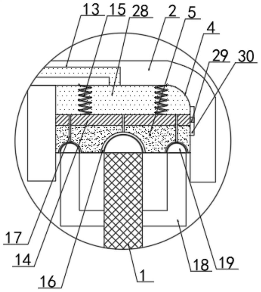 A hatch cover pressure adjustable sealing device