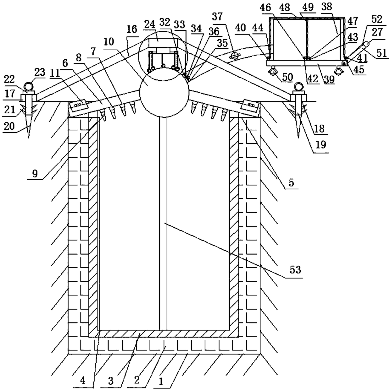 Novel environment-friendly method and device for treating harmful bacteria and worm eggs in livestock excrement