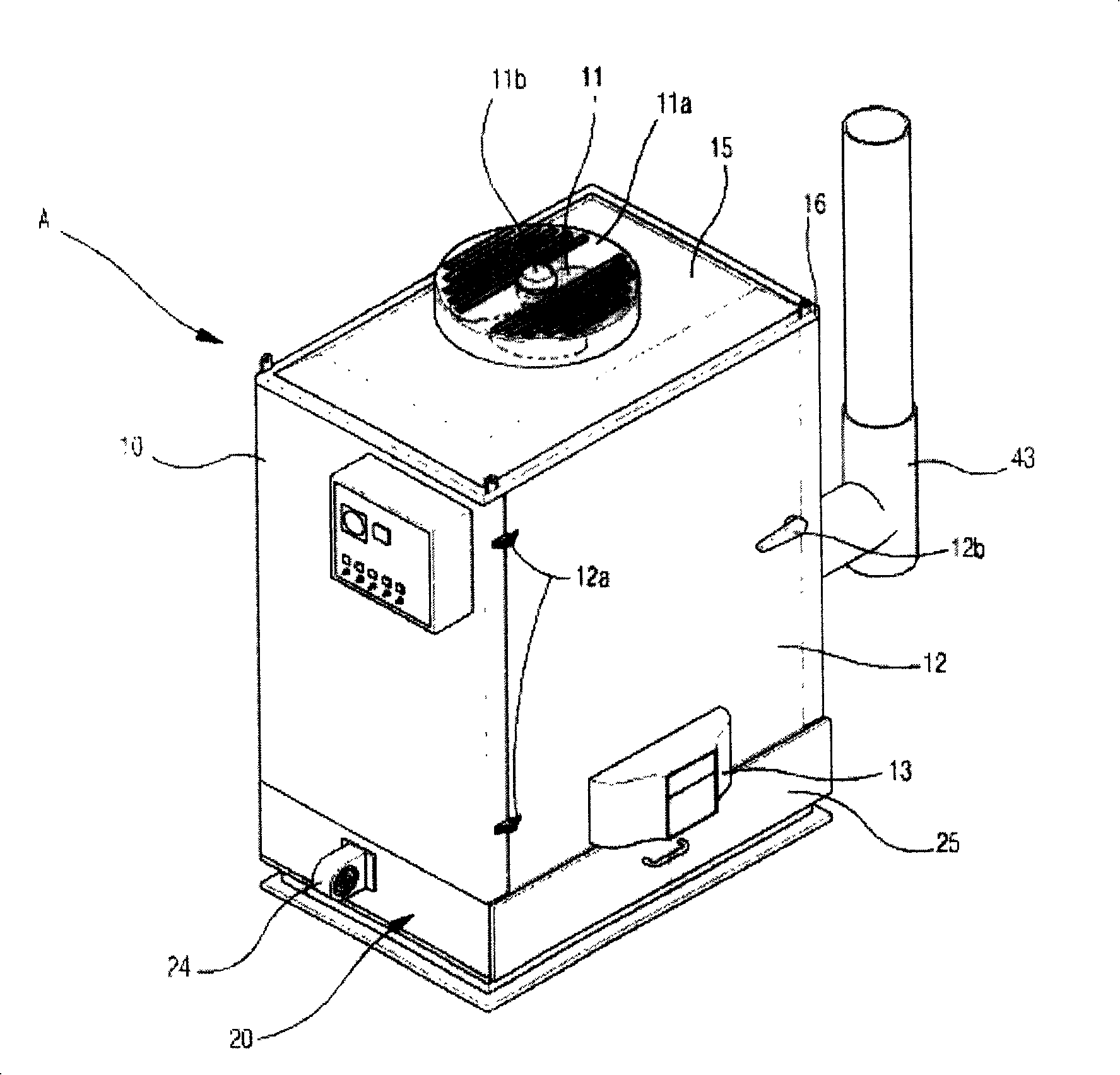 Warm-air heating machine