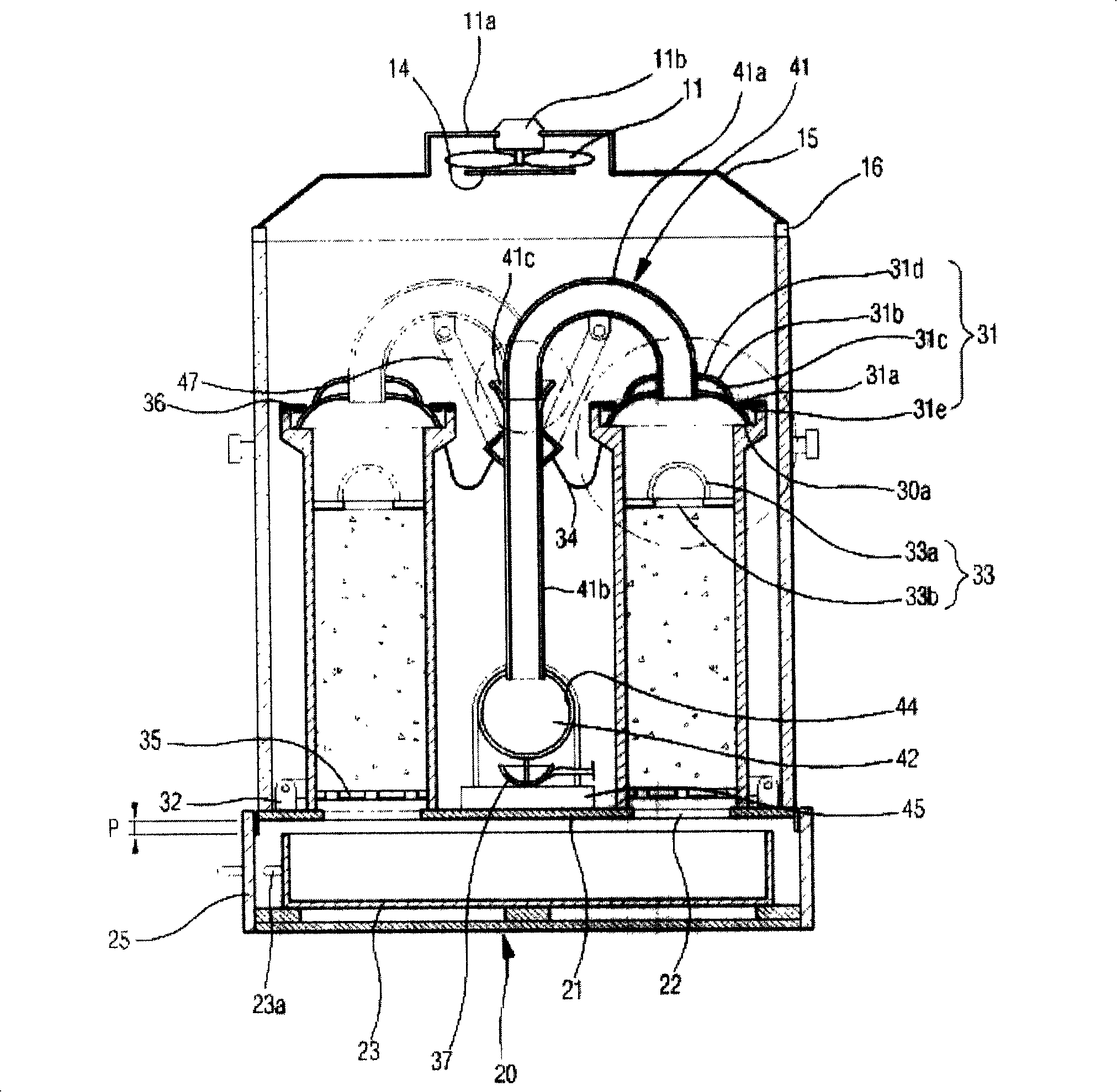 Warm-air heating machine