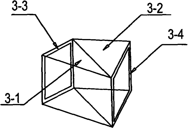 Torsion crossed welding intersected node of steel component with rectangular cross section