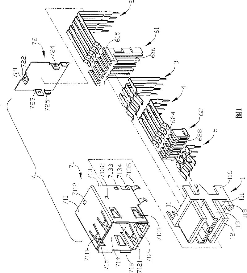 Assembled method of electric connector and structure thereof