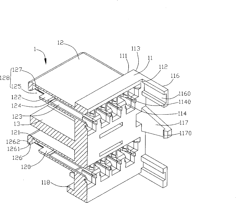 Assembled method of electric connector and structure thereof