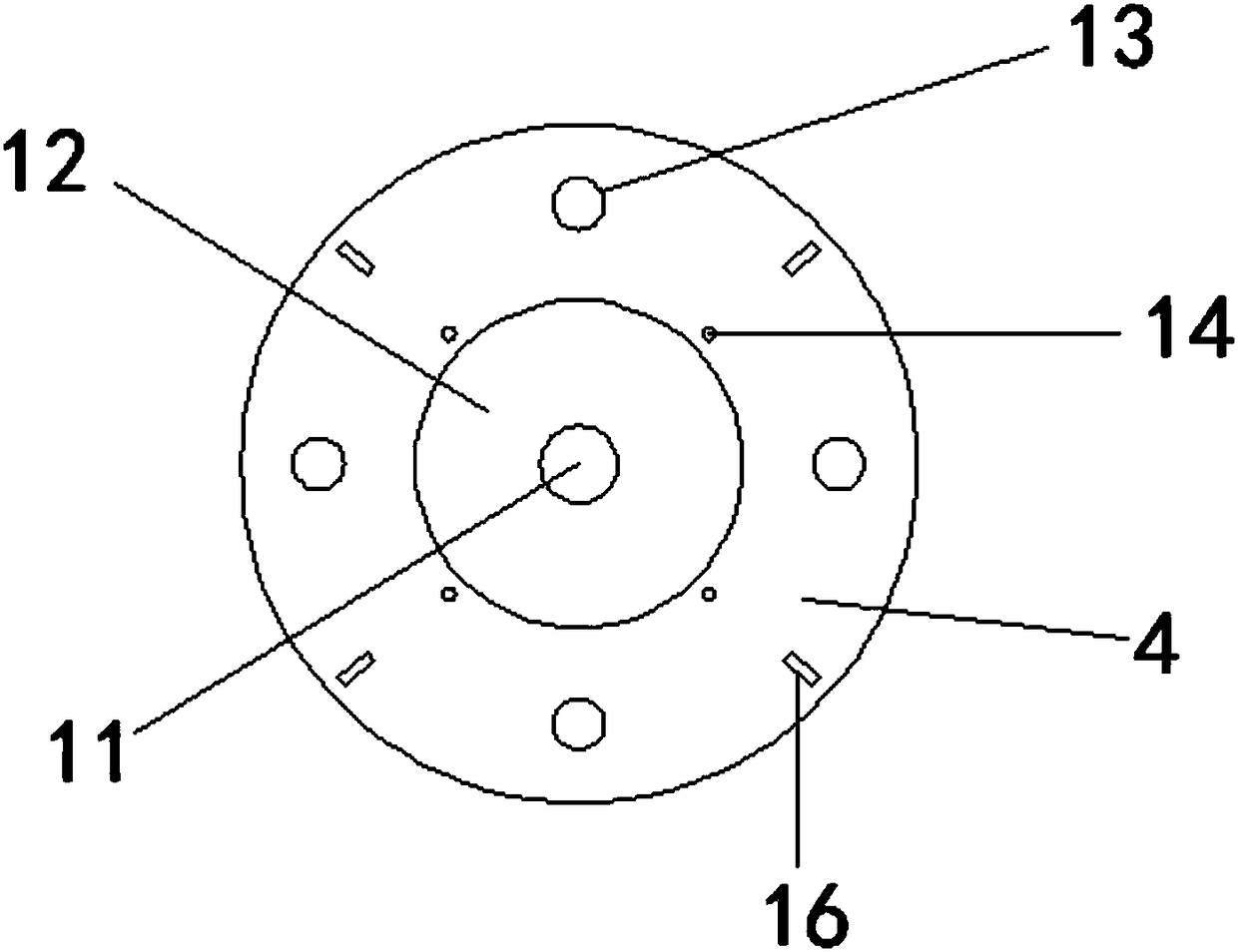 Vertical paint dipping device of motor stator