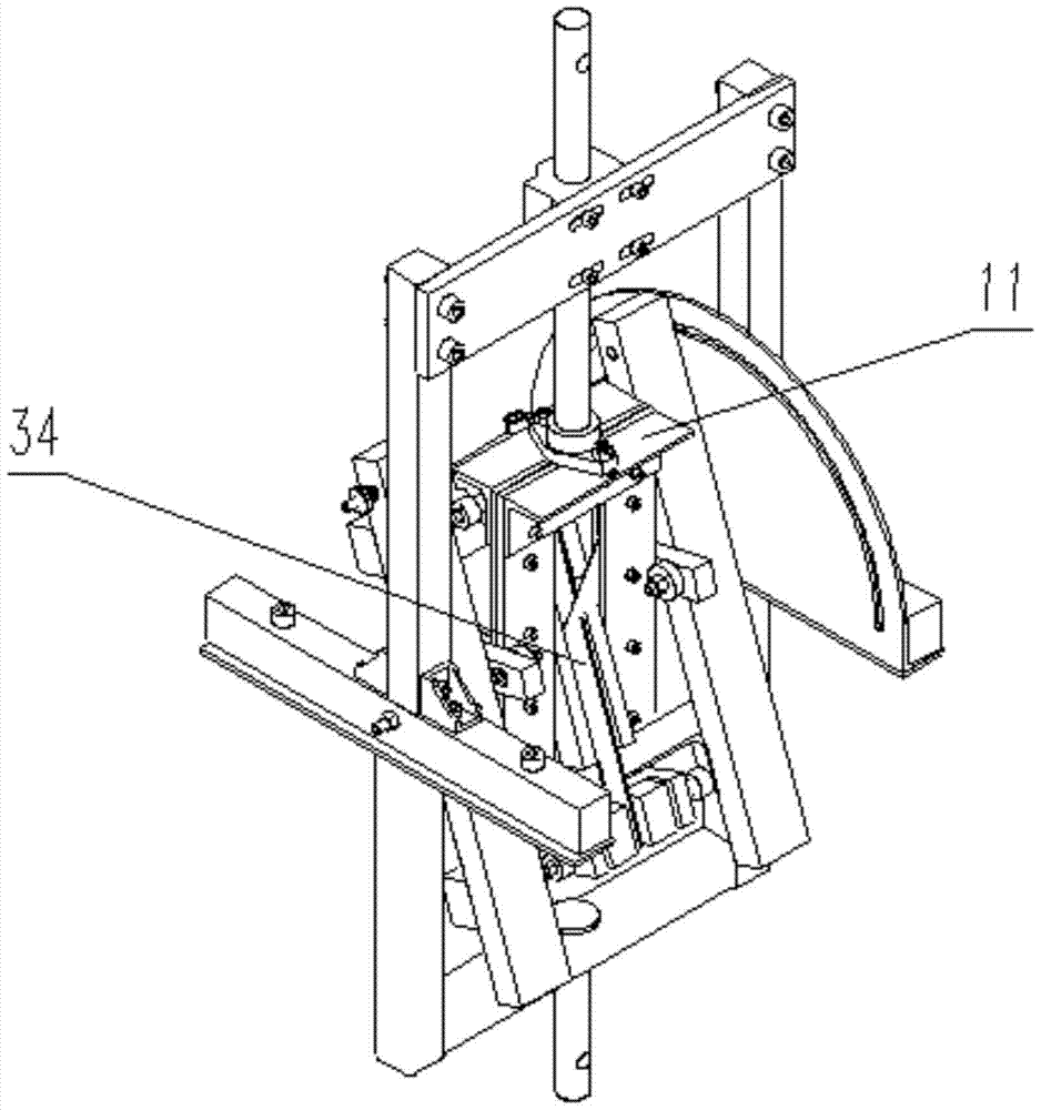 A cutting test device for hard branch grafted seedlings of forest fruit based on cutting and sliding cutting