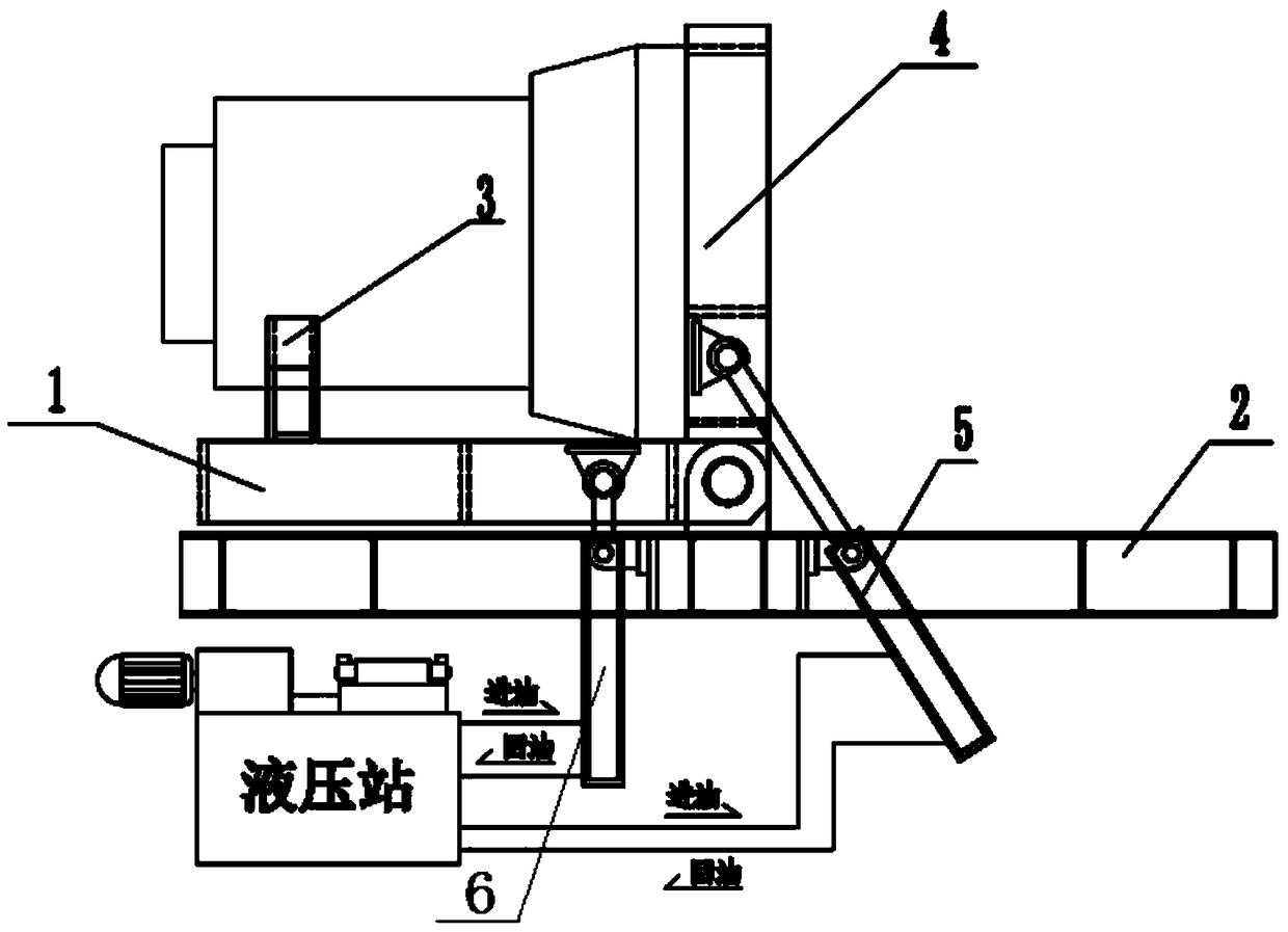 Large special device for nozzle sleeve turnover