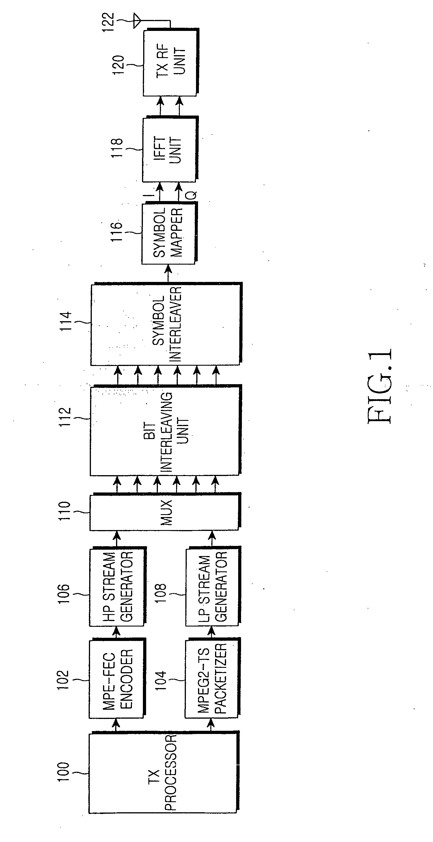 Apparatus and method for receiving data in a wireless communication system using bit interleaving, symbol interleaving and symbol mapping