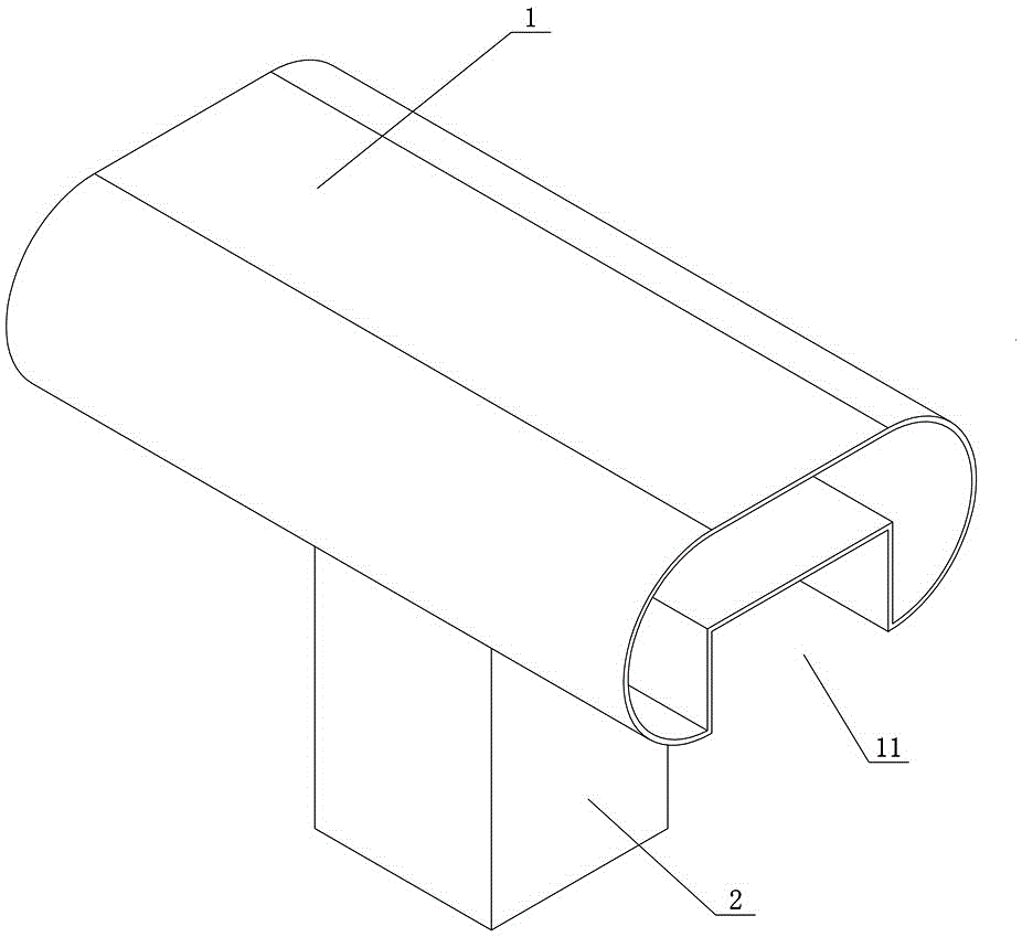 An assembled guardrail