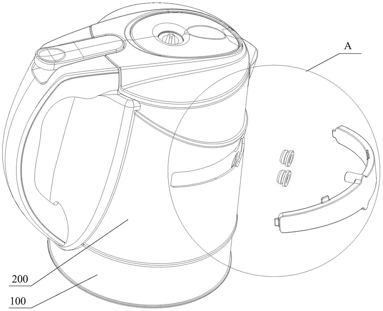 Boiling galls and drinking equipment