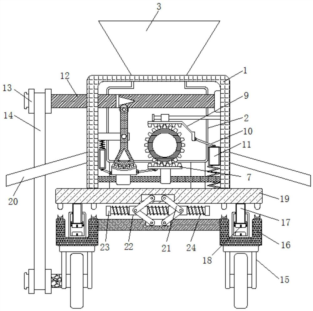 Agricultural fertilizer applicator capable of automatically and uniformly applying fertilizers