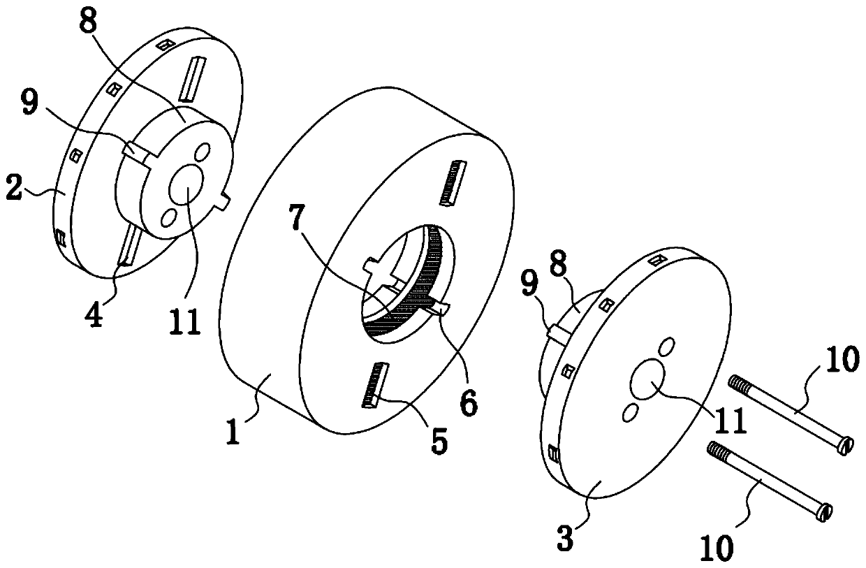 Compound diamond grinding wheel for lens polishing and preparation method thereof