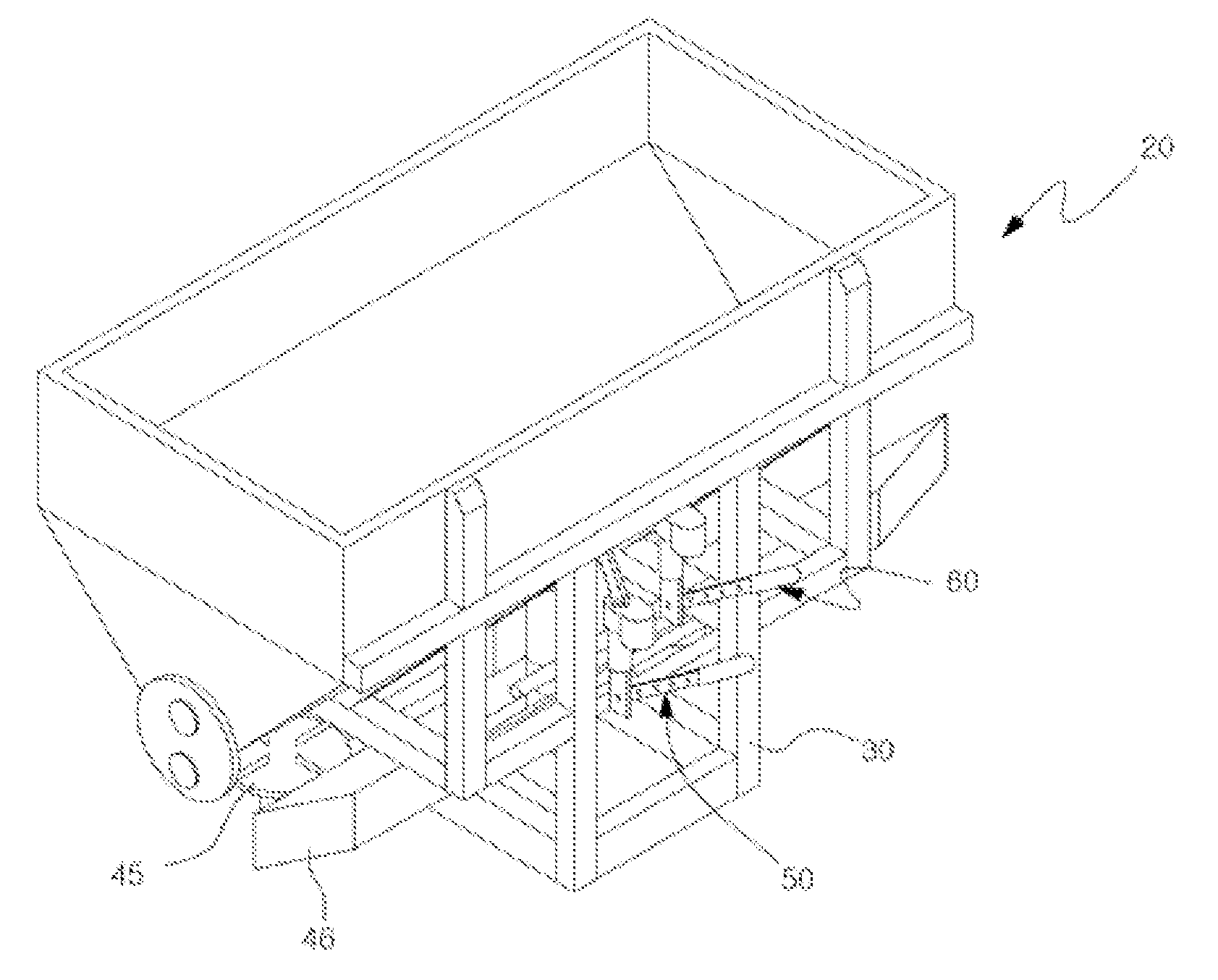 Double feed spreader having two dispensing holes