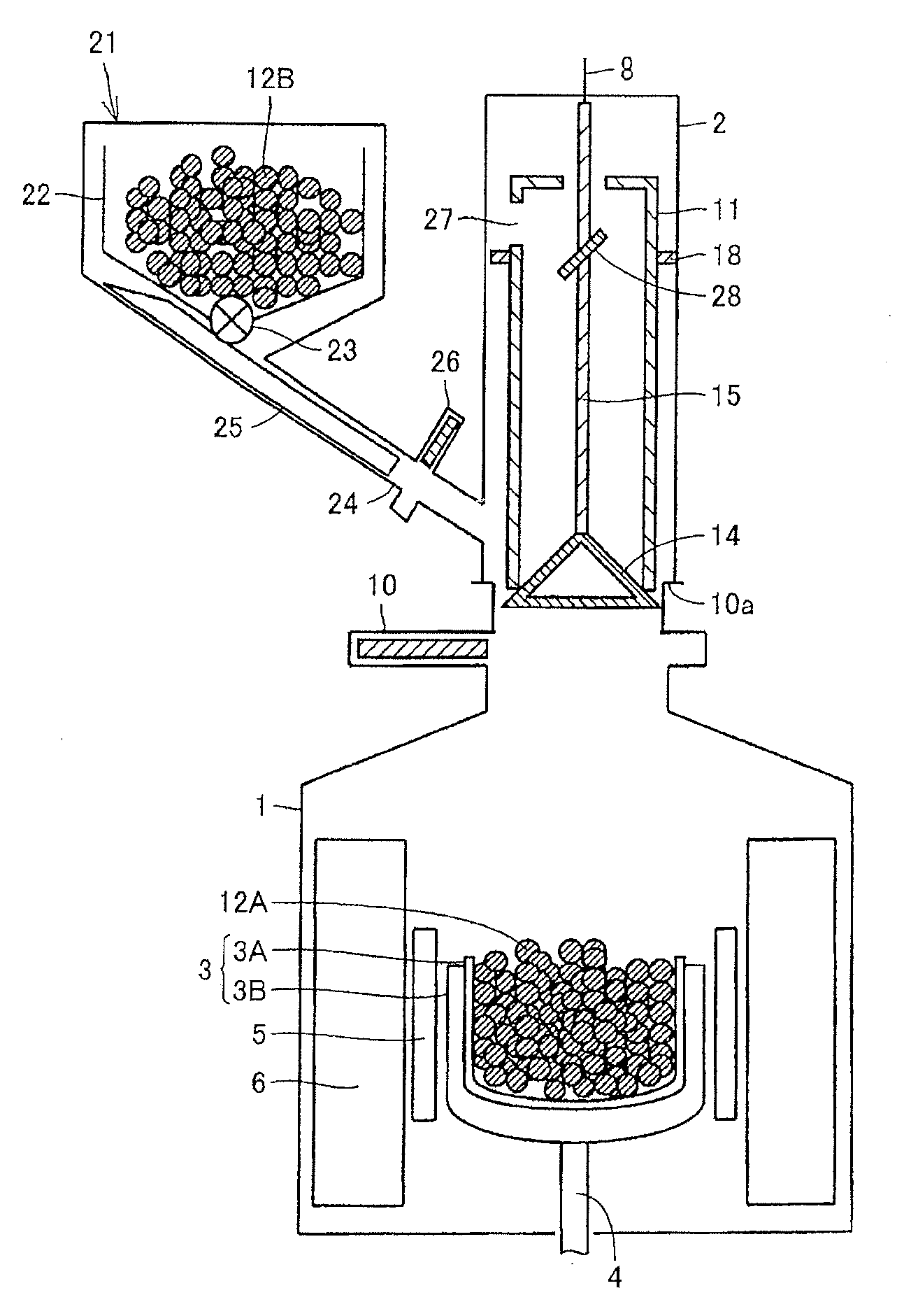 Single-crystal growth apparatus and raw-material supply method