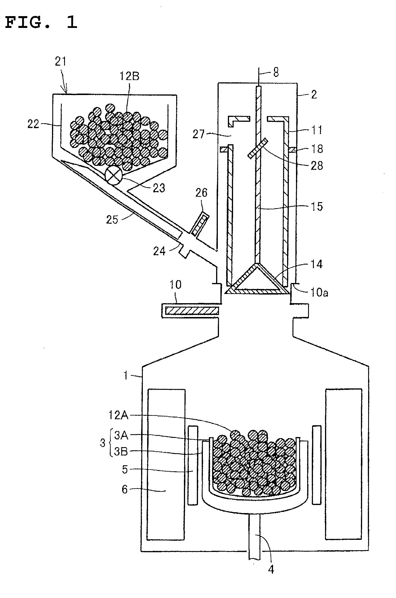 Single-crystal growth apparatus and raw-material supply method