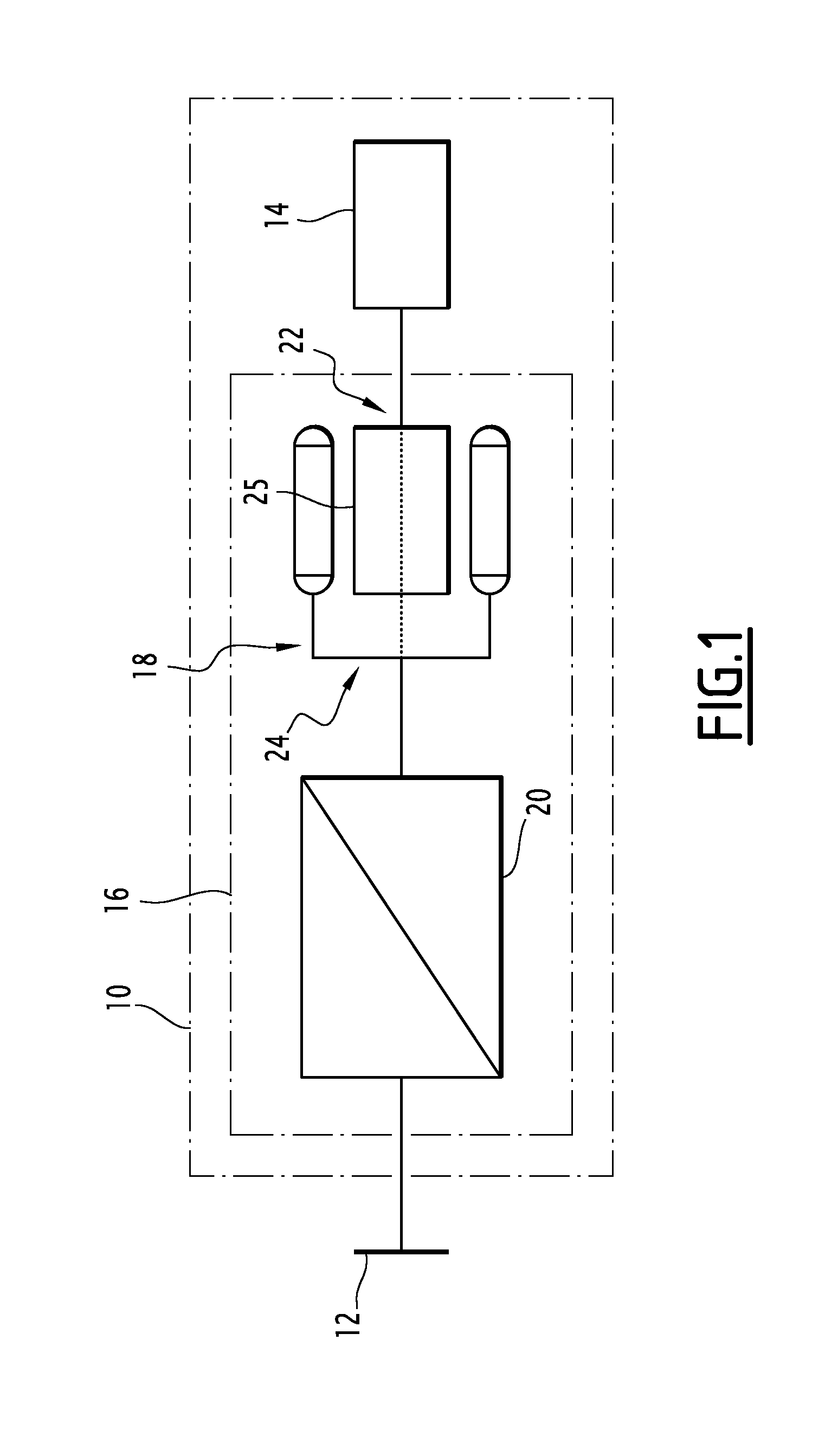 Electric drivetrain of a device, and gas compression equipment including such a drivetrain