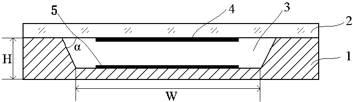 Atom gas cavity device with double reflectors and groove-shaped structure and manufacturing method thereof