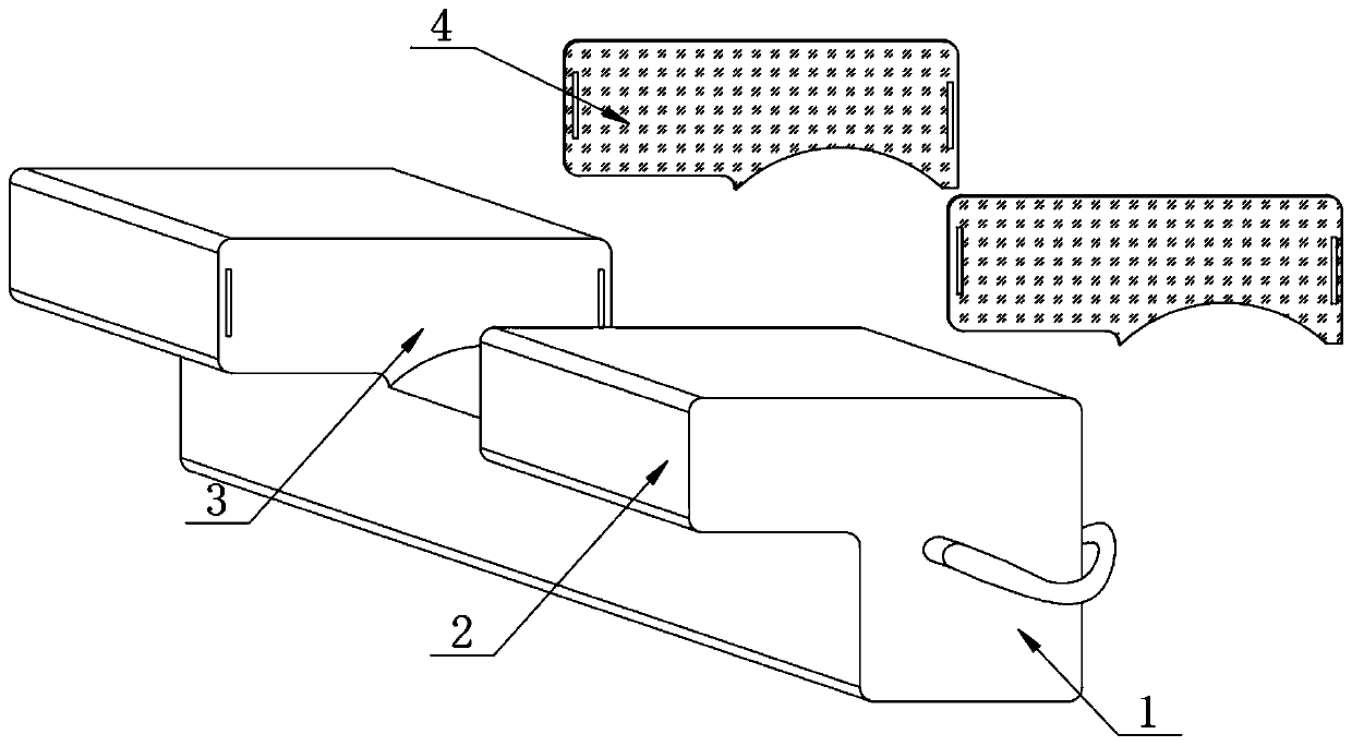 Neck supporting device for ear-nose-throat head-neck surgery