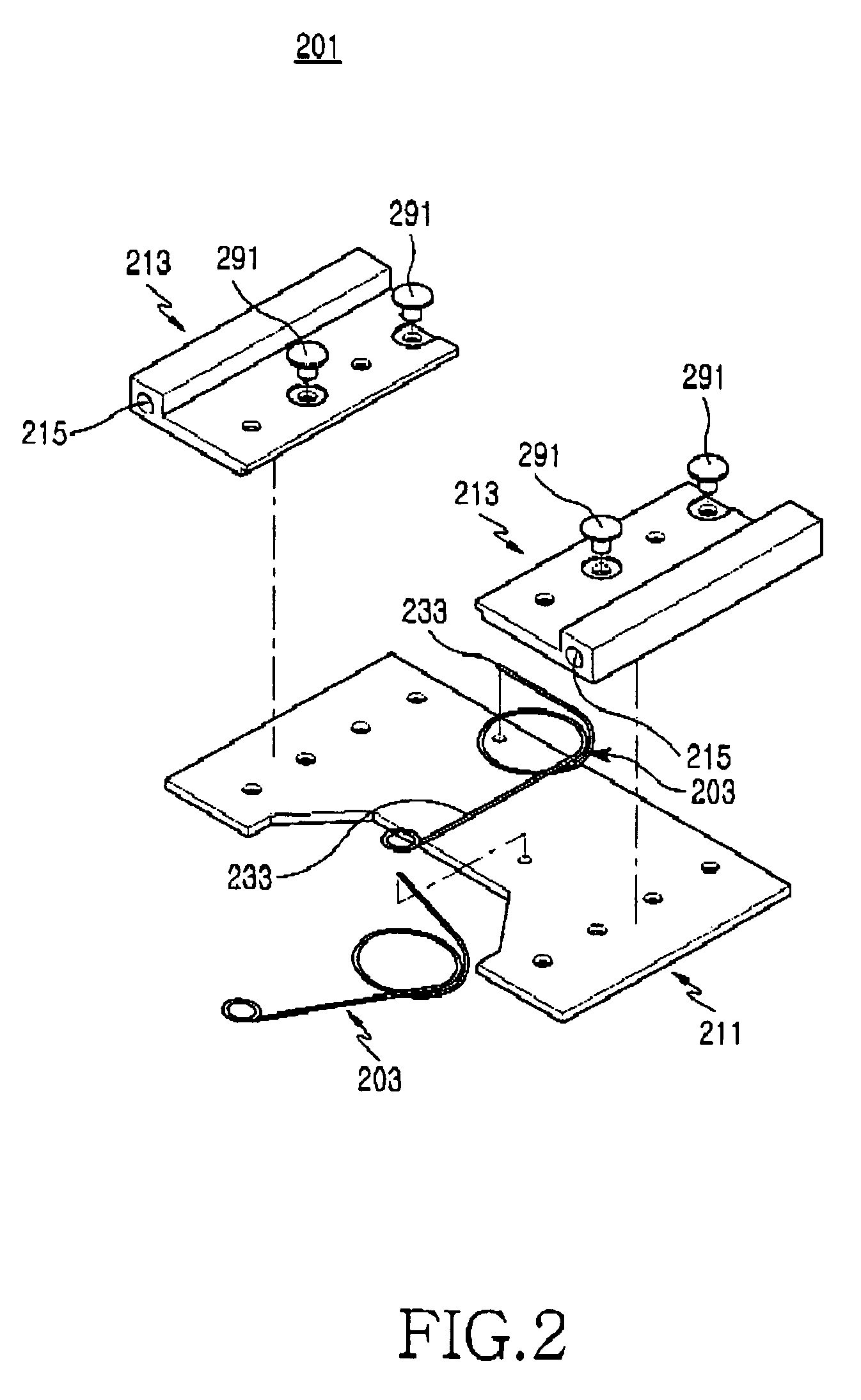 Sliding module for portable terminal