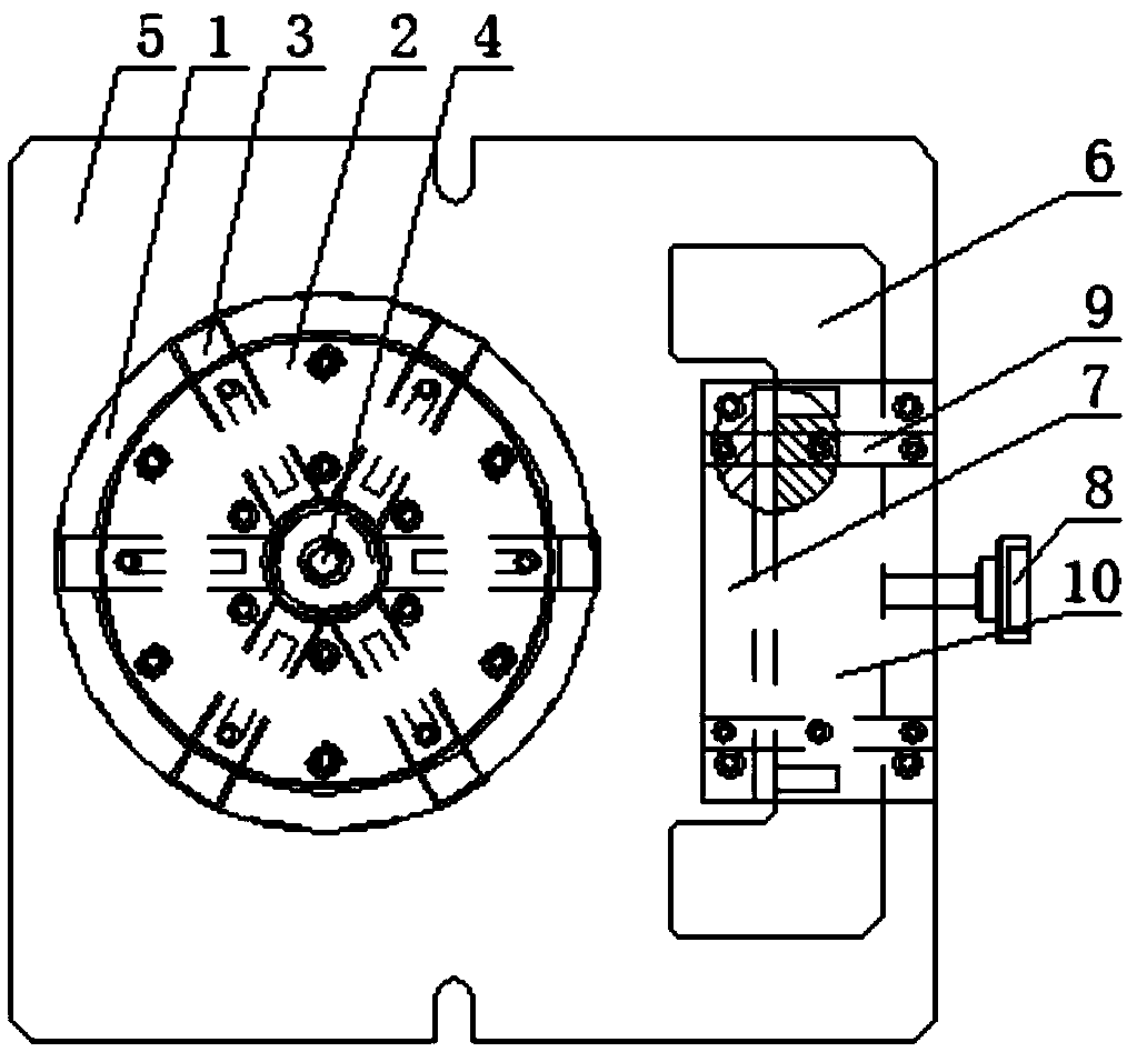 Machine case special locating and installing equipment with deviation prevention function