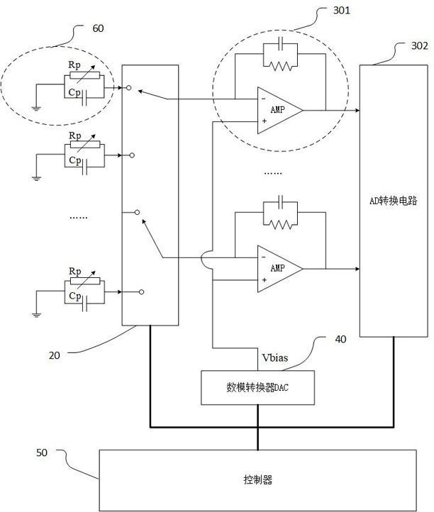 Multi-channel switching circuit, switching method